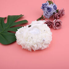 (White)Romantic Wedding Favors Heart Shaped Jewelry Gift Ring Box Pillow AOS