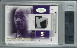 2004-05 Vince Carter Hot Prospects Patch White Hot MASTERPIECE #1/1 Raptors - Foto 1 di 2