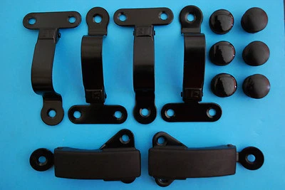 TOYOTA LAND CRUISER FJ40 FJ45 BJ40 BJ42 KICK OUT QUARTER WINDOW GLASS HINGE SET - Image 1 of 3