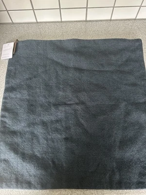 NEW! Pottery Barn Everyday Linen Pillow Cover 20" X 20" in Midnight - Image 1 of 4