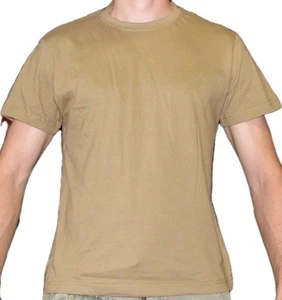 T-shirt Armée Française beige maillot tan coyote sable tee shirt militaire - Picture 1 of 1