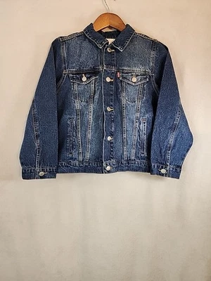 Levi's Denim Trucker Jacket Size Medium Kid's Youth 10-12 Yrs 100% Cotton - Image 1 of 4