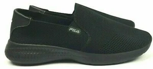 New Fila Women Knit Mallorc Slip On Shoe  lightweight Black, White  New With Box - Picture 1 of 16