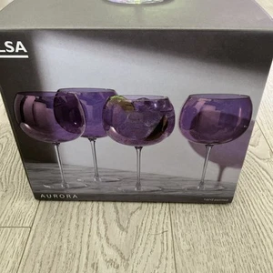 LSA International Aurora Balloon Glass - Set Of 4 - Picture 1 of 6