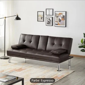 Costoffs 3er-Sofa Klappbares Schlafsofa mit Bettfunktion Couch - Bild 1 von 3