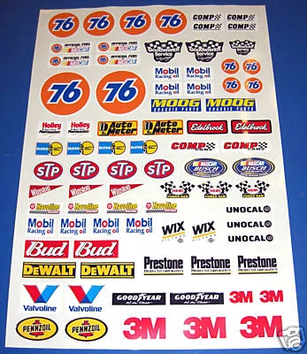 SCREENPRINTDIGITAL RC Nascar 10th scale '76' stickers decals to fit Tamiya HPI Associated Losi