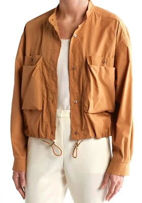 Salvatore Ferragamo Mujer Mezcla de Algodón Camisa Corta Chaqueta Talla 50, EE. UU. 16 - Italia Foto 1 de 4