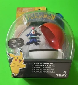 Pokemon Popplio + Clip n Carry Poke Ball Battle Figur Set Neu Sealed Tomy Rarität - Bild 1 von 5
