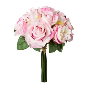 Künstliches Rosenbouquet ca 36 cm versch. Farben - Bild 1 von 3