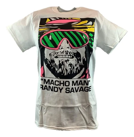 Macho Man Randy Savage Cartoon Mens White T-shirt Cover