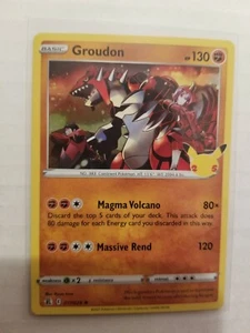 Pokemon Celebraciones 25 Aniversario Raro Groudon 17/25 - ENVÍO GRATUITO - Imagen 1 de 1