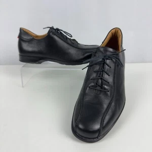 Scarpe eleganti casual Coach Corwin da uomo taglia 9 nere in pelle stringate Oxford - Foto 1 di 10