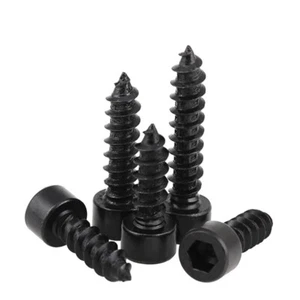 Self Tapping Zinc Nickel Plated Steel Allen Bolt Socket Hole Cap Screws Hex Head - Picture 1 of 13