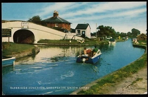 Barbridge Junction Shropshire Union Canal J. Salmon Postcard - Picture 1 of 2