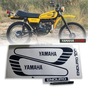 DT100 ENDURO Sticker Fuel Tank Gas Set Side L/R Emblem Logo For Yamaha DT100 Jap - Picture 1 of 7
