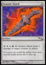 1x FOIL Granite Shard Mirrodin MtG Magic Artifact Uncommon 1 x1 Card Cards