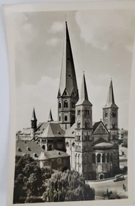 Münster Bonn Deutschland römisch-katholische Kirche RPPC Vintage Postkarte unverpostet - Bild 1 von 2