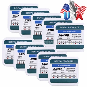 10 Cajas Pro Dental Endo NiTi Uso del Motor Cónico Súper Rotativo Limas SX-F - Imagen 1 de 8