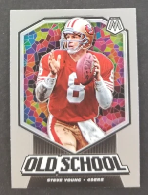 Steve Young 2020 Panini Mosaic Old School Football Card #5 (NM) - Image 1 of 2