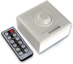 LED Dimmer Wall Switch DC12-24V 8A IR 12Key Remote Control For Single LED Strip - Picture 1 of 7
