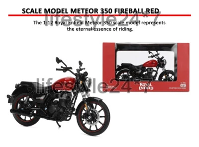 Genuine Royal Enfield "  3D Scale Model FIREBALL RED" For METEOR 350 - Imagem 1 de 3