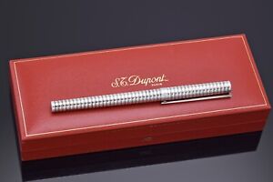 S.T. DUPONT Paris Sterling Silver Laque De Chine Ballpoint Pen + Box & Booklets