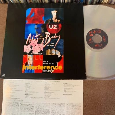 U2 Achtung Baby The Videos,The Cameos A Whole JAPAN Laser Disc LD PHLS-2 INSERT - Image 1 of 4