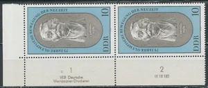 RDA 1969 Mi.-Nr. 1489 DV FN IV (2er) esquina esquina nota de impresión nuevo / ** - Imagen 1 de 1