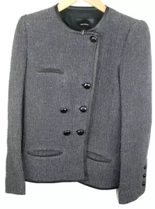 Isabel Marant Etoile Blazer Jacket Size 38 Slovakia Dress Work Coat Black/Grey - Picture 1 of 7