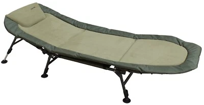 CARPTRIX Camping Angelbett, zusammenklappbar, Schlafstuhl, leichtes Camping, Festival UVP £79,99