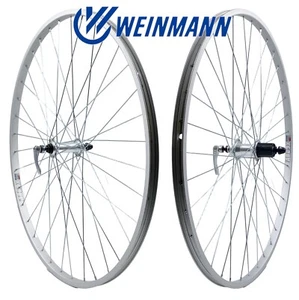 700c Silver Weinmann AS23X FRONT & REAR QR 8-10 Speed 130mm Road Bike Wheelset - Picture 1 of 7