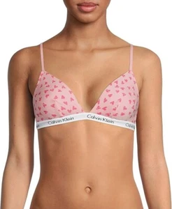 Calvin Klein Women`s Triangle Cup Bralette Large Pink - Picture 1 of 1