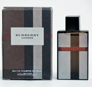 Burberry London For Men Cologne Miniature 0.15 oz ~ 4.5 ml EDT Splash - Picture 1 of 1