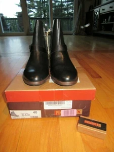 SH/PIKOLINOS ORDINO W8M-8919/BLACK/STACKED HEEL/LEATHER.SIZE 40/SIZE 9/BOX! - Picture 1 of 6
