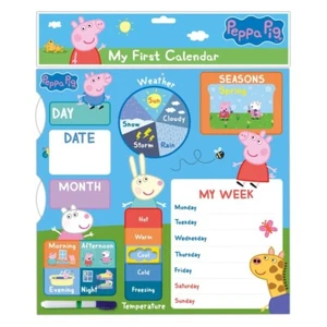Peppa Pig Calendario de Actividades Mi Primer Calendario Niños Planificador Desarrollo Infantil - Imagen 1 de 5