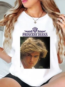 Princess Diana T-Shirt Unisex Tshirt, George Michael funny shirt, Parody tee top - Picture 1 of 4