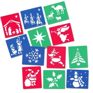 Major Brushes Washable & Flexible Stencil Set of 6 - Christmas or Nativity Theme - Picture 1 of 5