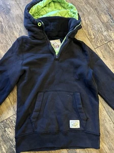 VTG Hollister Hoodie Men's M Cold Water Surfer Quilted Hood Pullover Sweatshirt - Picture 1 of 7