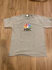 NBC Peacock Logo T Shirt Gray Short Sleeves Size L
