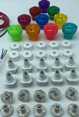 Cabochon Mixed Colour Lights - 24v Fairground Lighting Kit - E10 Decorlite - - Image 1 of 4