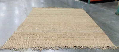 NATURAL 9' X 9' Square Loose Threads Rug, Reduced price 1172561501 NF733A-9SQ - Image 1 of 3
