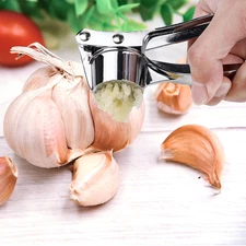 Garlic Press Crusher Mincer Chopper Peeler Squeeze Kitchen Tools Stainless Steel