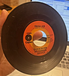 1970 QUICKSILVER MESSENGER SERVICE 45 VINYL CAPITOL FRESH AIR FREEWAY FLYER 2920 - Picture 1 of 4