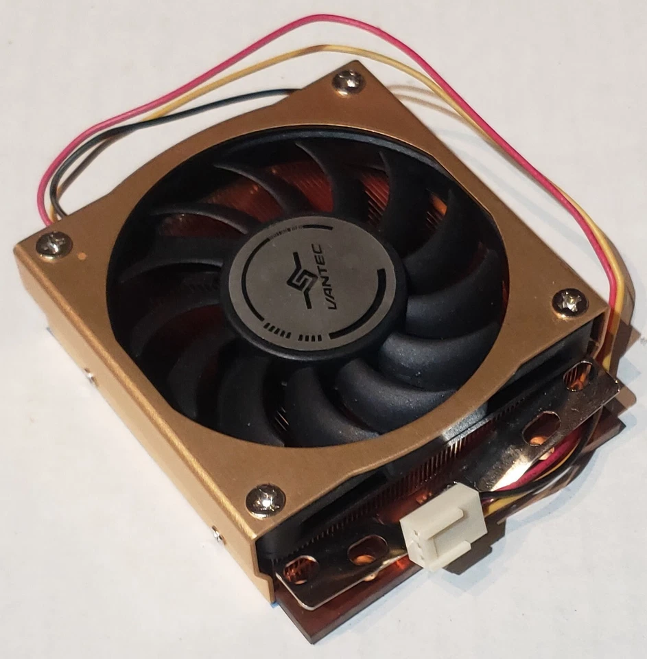 NEW Vantec High Performance 1U Copper CPU Cooler for Sockets 478/423/603/604 CPU - Image 1 of 4