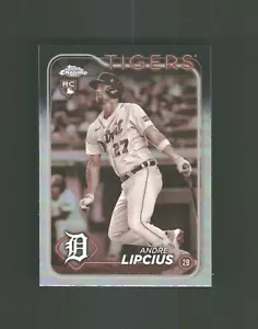 2024 Topps Chrome Seppia Rifrattore RC #227 Andre Lipcius Detroit Tigers - Foto 1 di 2