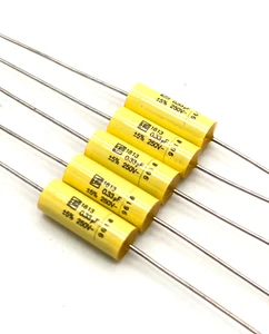 6 x Roederstein axiale ERO MKT 1813 0,33uF / 250V Audio Grade - NOS - Picture 1 of 2