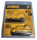 Brand New Genuine Dewalt Dcb124-2 12V 12 Volt Max 3.0Ah Li-Ion Battery Packs