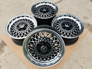 4 ORIGINAL MELBER MERCEDES FELGEN 7x15 Et.24 W126 W123 W124 W201 190 KBA40990 - Imagen 1 de 19