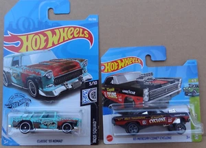 Hot Wheels 2024 - '65 Mercury Comet Cyclone gasser + Classic '55 Nomad rusty - Picture 1 of 5