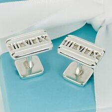 Tiffany Atlas Cufflinks in Sterling Silver Roman Numerals